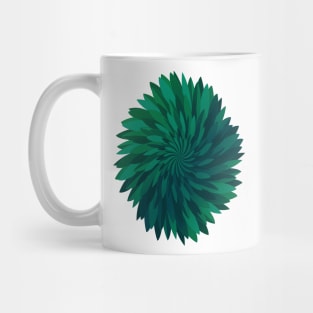 Abstract Chrysanthemum Flower Mug